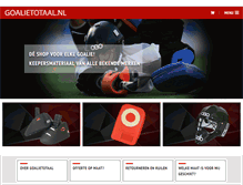 Tablet Screenshot of goalietotaal.nl